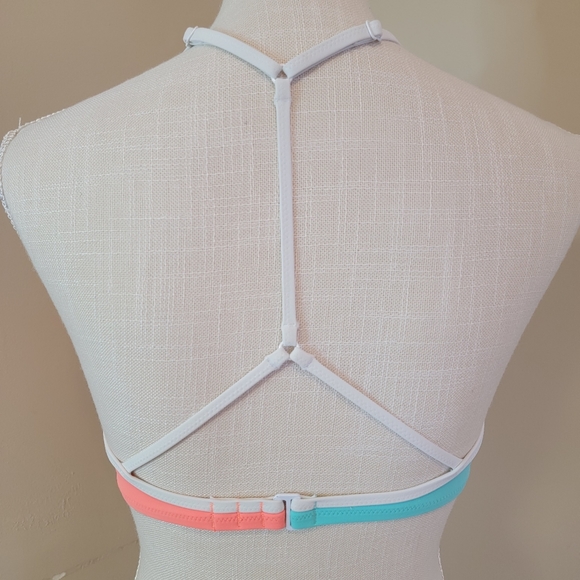 Victoria's Secret PINK Citrus Splash Strappy Front T Back Padded Bikini Top - Picture 3 of 6